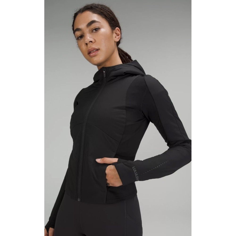 Lululemon Push Your Pace Jacket Size 4 Black